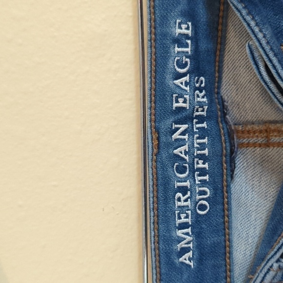 American Eagle Outfitters Super Low Jegging US Women's Size 4 Long Ripped - Picture 9 of 14